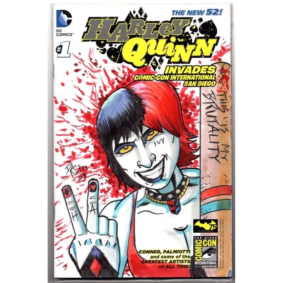 ONE-OF-A-KIND HAND-DRAWN, INKED AND COLORED SKETCHCOVER COMIC by Dan Nokes - RR - Picture 1 of 7